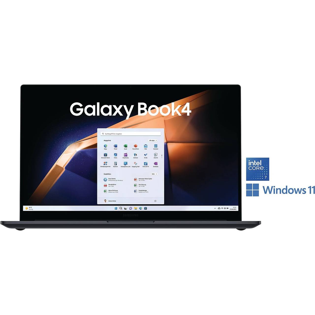 SAMSUNG Galaxy Book4, notebook, with 15.6 inch display, Intel® Core™ 3.100U processor, 8 GB RAM, 256 GB SSD