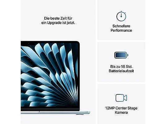 Laptop APPLE MacBook Air 2025 13.6" Retina M4 16GB RAM 256GB SSD macOS Błękitny