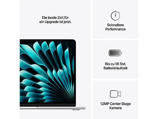 Laptop APPLE MacBook Air 2025 13.6" Retina M4 16GB RAM 256GB SSD macOS Srebrny