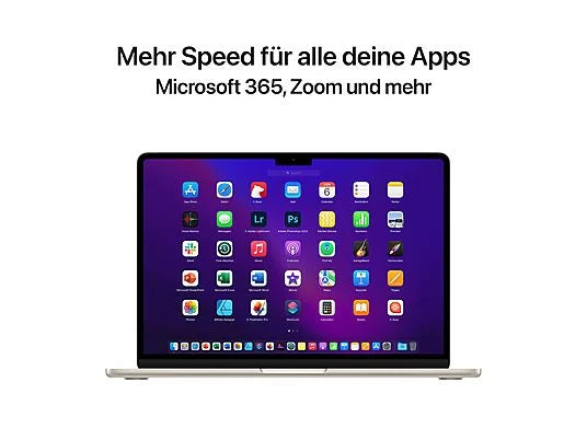 Laptop APPLE MacBook Air 2024 13.6" Retina M2 16GB RAM 256GB SSD macOS Księżycowa poświata