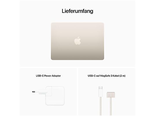 Laptop APPLE MacBook Air 2024 13.6" Retina M2 16GB RAM 256GB SSD macOS Księżycowa poświata